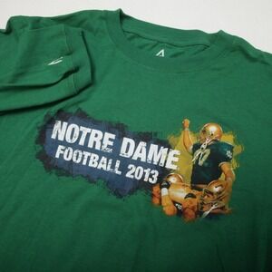 Knights Apparel Notre Dame Football The Shirt 2013 Mens M Green Long Sleeve Tee